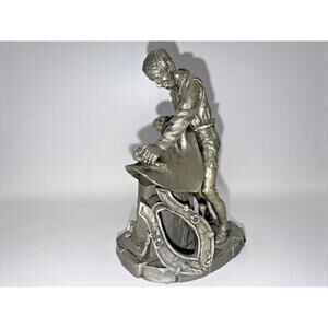 Franklin Mint Craftsmen of The Renaissance Pewter Saddler Vintage 1978